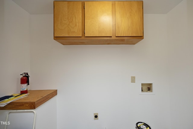 540 Patterson Dr, Chapel Hill, NC 27516 - laundry area with hookup for an electric dryer, cabinet space, and hookup for a washing machine
