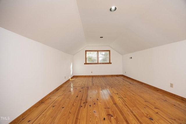 540 Patterson Dr, Chapel Hill, NC 27516 - additional living space featuring vaulted ceiling, light wood finished floors, and baseboards