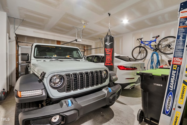 garage with bike storage