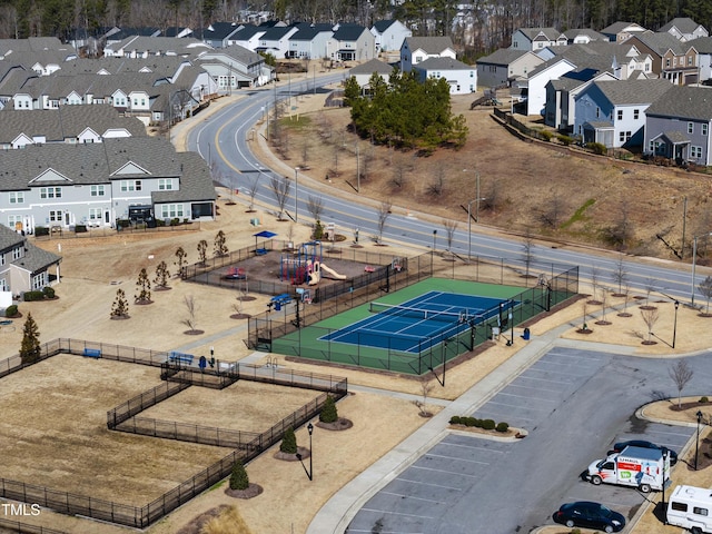 drone / aerial view featuring a residential view