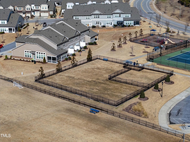 birds eye view of property featuring a residential view