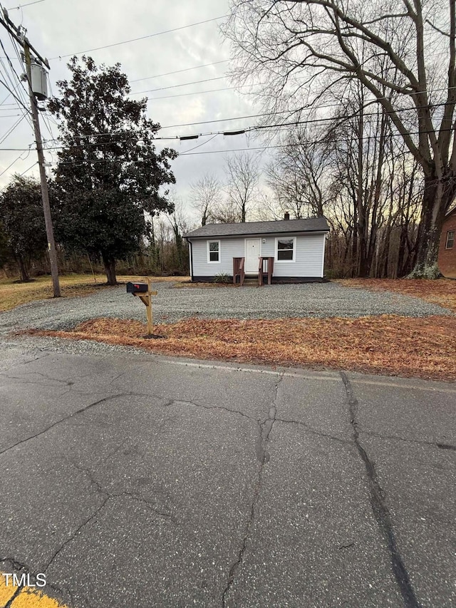 view of front of home