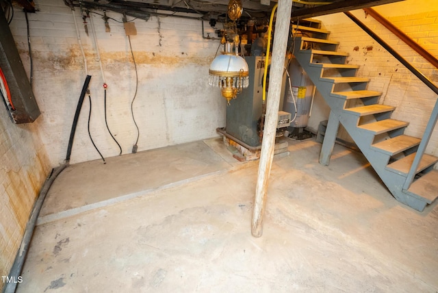 view of basement