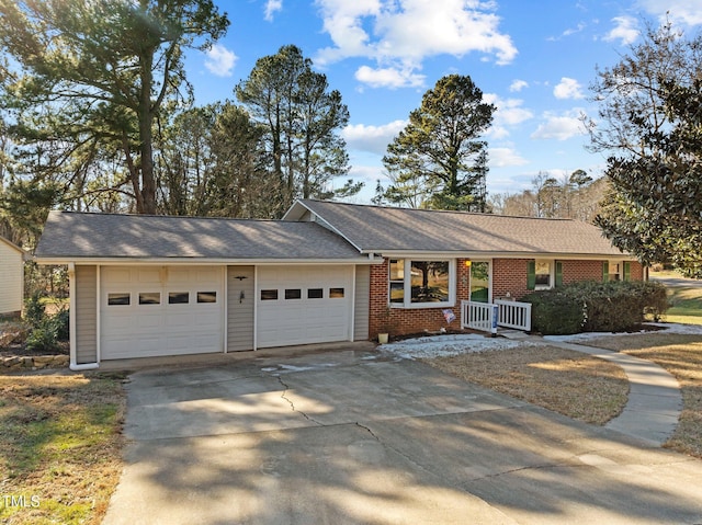 ranch-style house with a garage