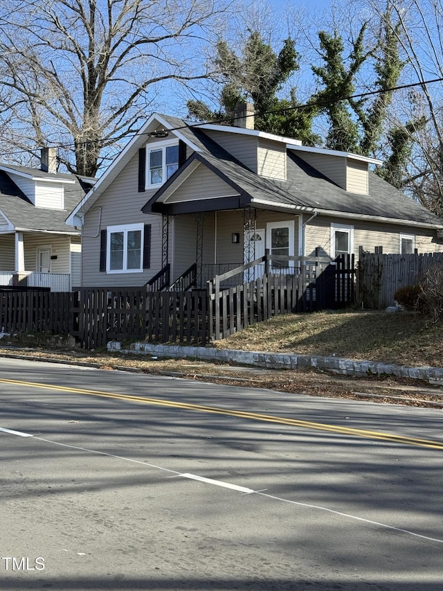 view of front of home