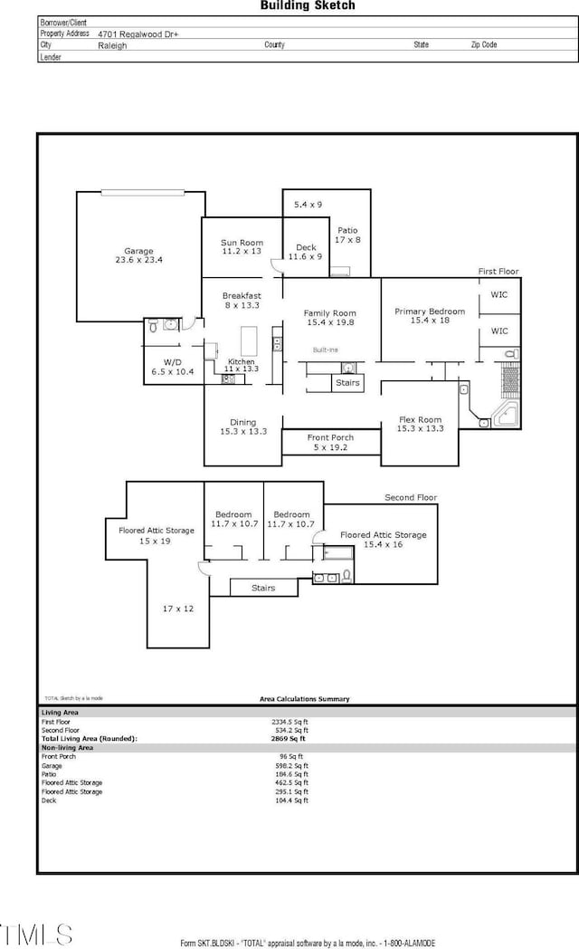 4701 Regalwood Dr, Raleigh, NC 27613 - property floor plan