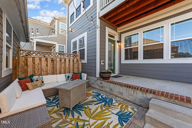 view of patio / terrace with outdoor lounge area