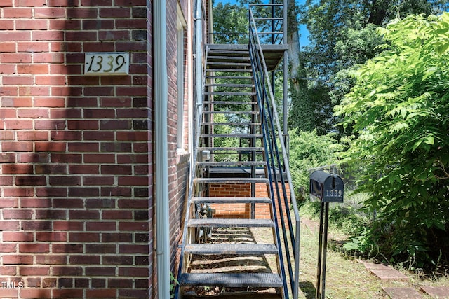 view of staircase