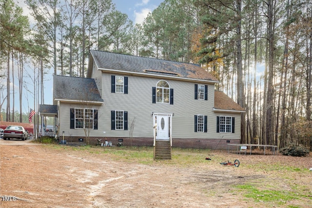 view of colonial inspired home