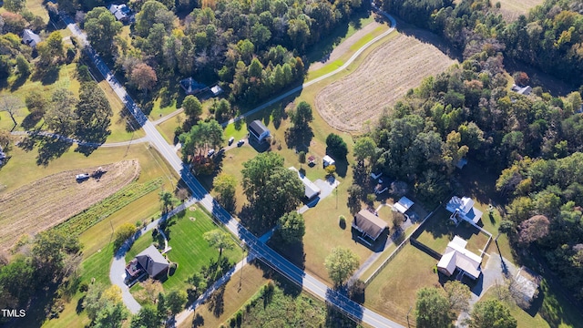 drone / aerial view featuring a rural view