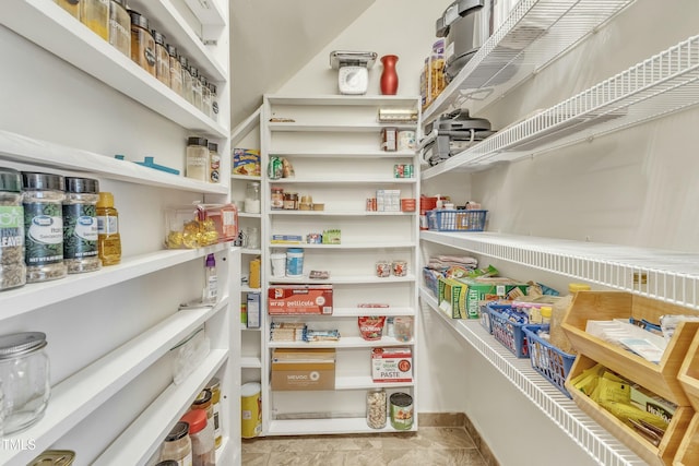 view of pantry