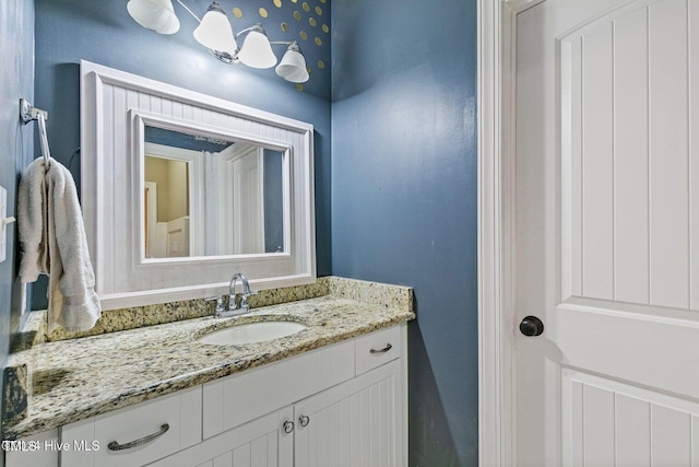 bathroom with vanity