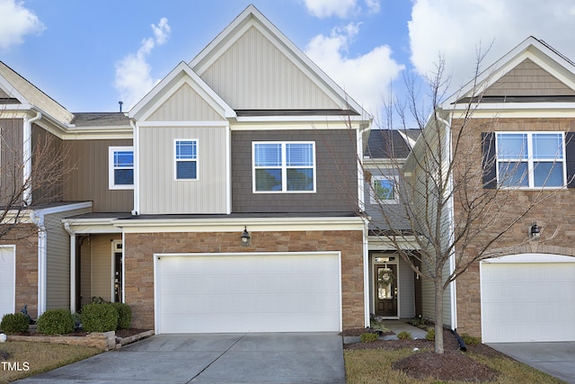 view of front of house featuring a garage