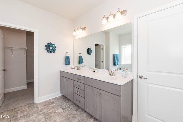 bathroom featuring vanity