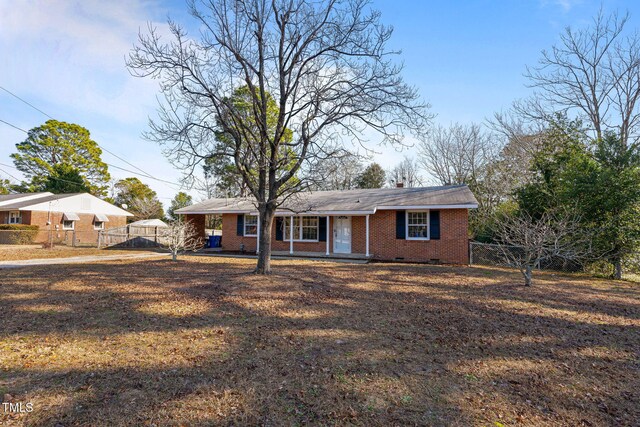 view of ranch-style home