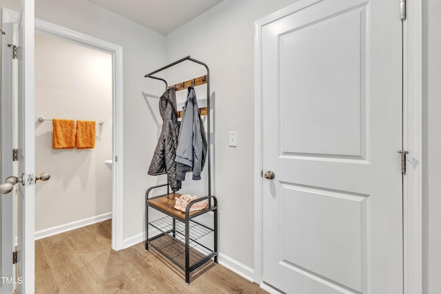 interior space featuring light hardwood / wood-style flooring