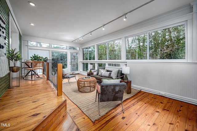 view of sunroom