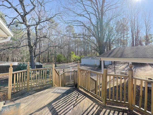 view of wooden terrace