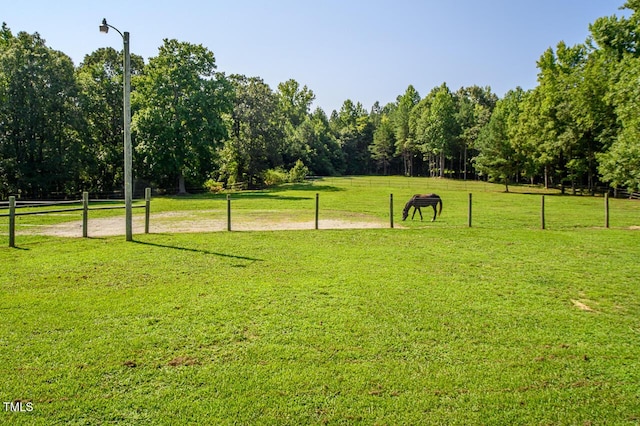 view of community with a lawn