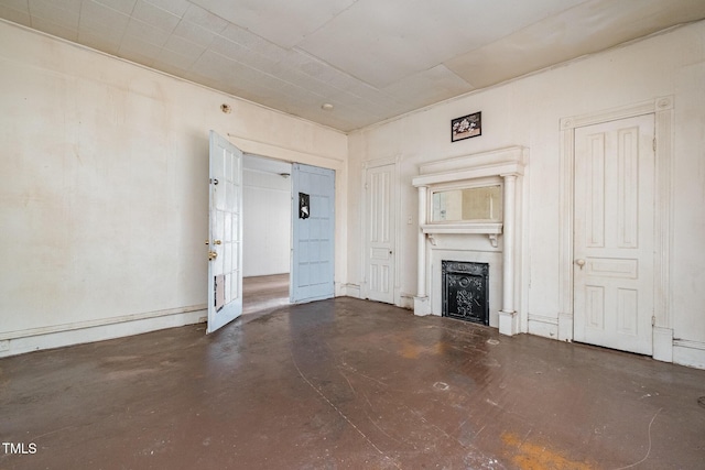 view of unfurnished living room