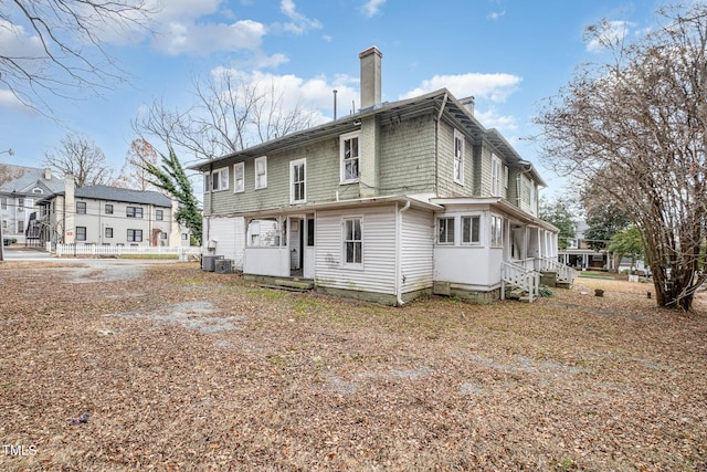 view of rear view of property