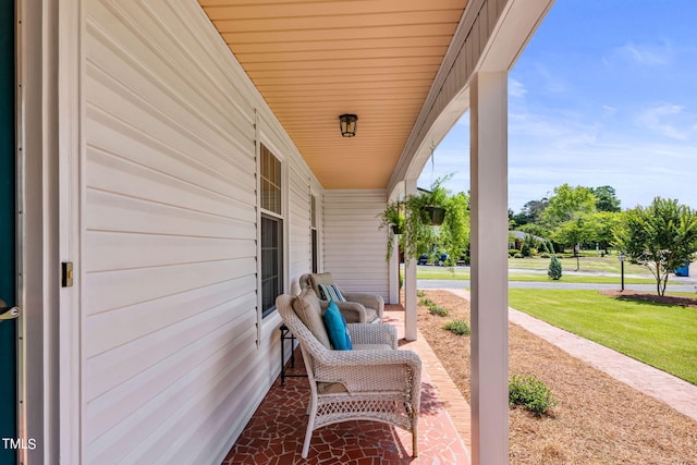 view of patio / terrace featuring a porch