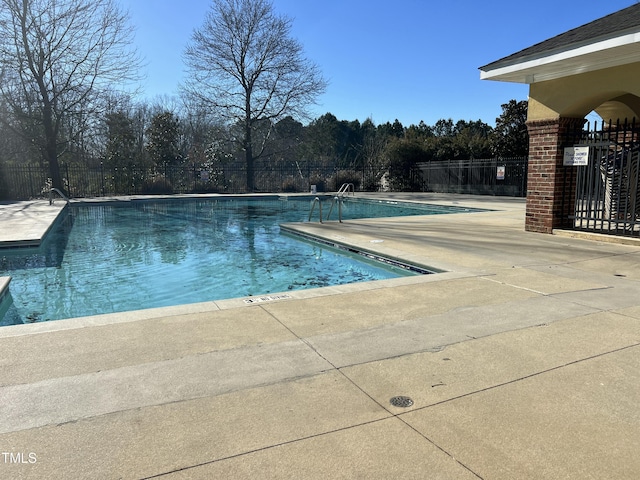 view of pool with a patio area