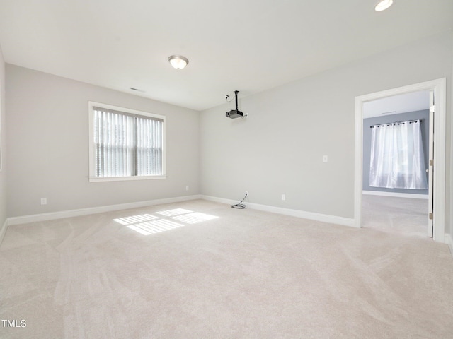 view of carpeted empty room