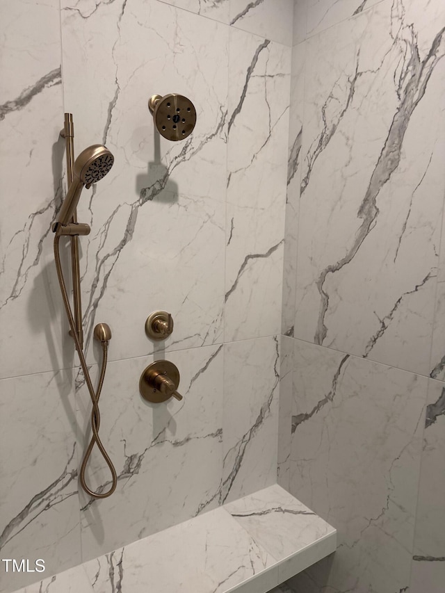 129 Windel Dr, Raleigh, NC 27609 - detailed view of a marble finish shower