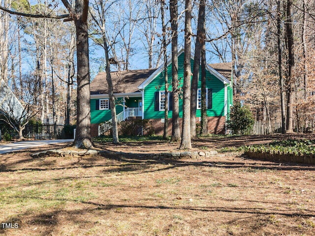 view of front of home