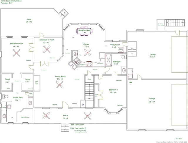 654 Titmouse Ct, Vass, NC 28394 - view of floor plan / room layout