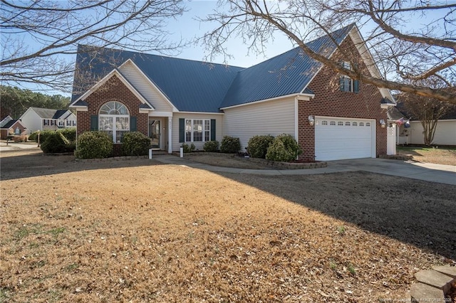 front facade featuring a garage