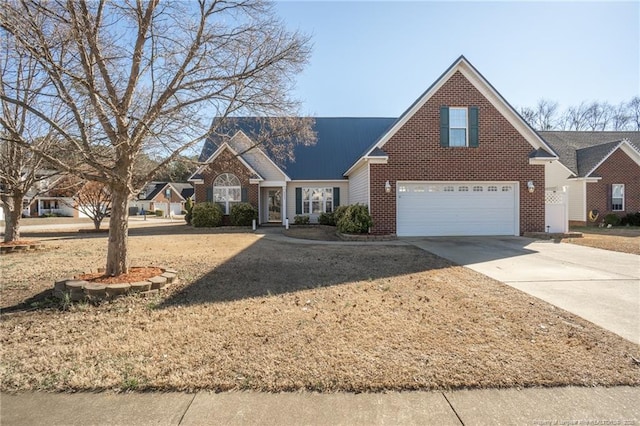 view of property with a garage