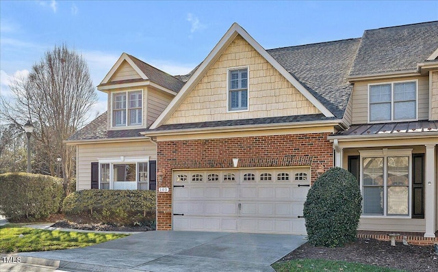 view of front of house featuring a garage