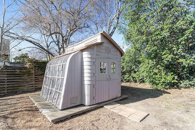 view of outbuilding