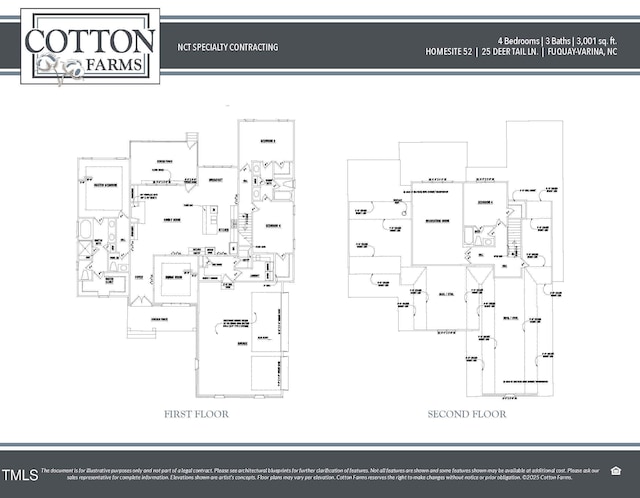 25 Deer Tail Ln Lot 52, Fuquay Varina, NC 27526 - floor plan / room layout