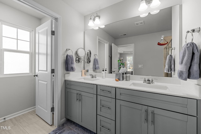 bathroom with vanity