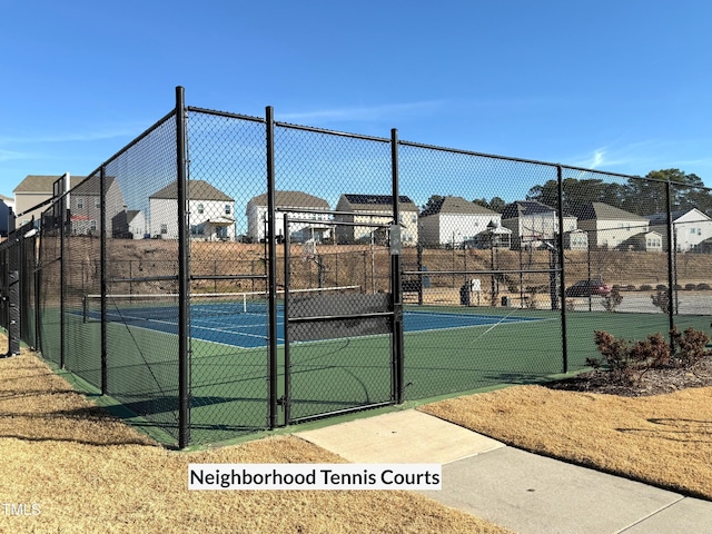 view of tennis court