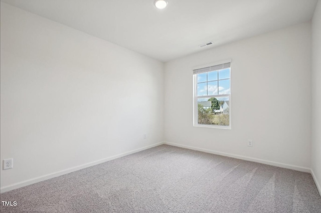 view of carpeted empty room