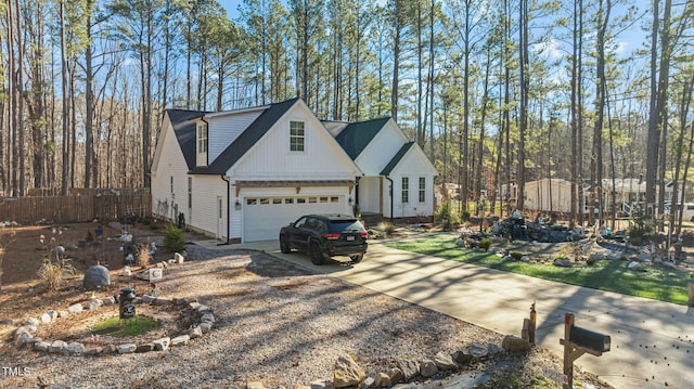 view of front of home featuring a garage