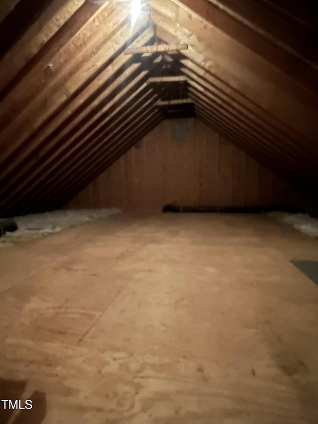 view of attic