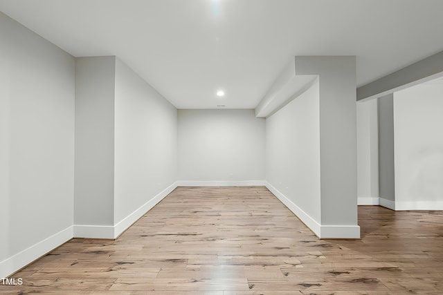 interior space with light wood-type flooring