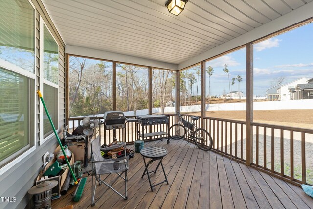 view of sunroom / solarium