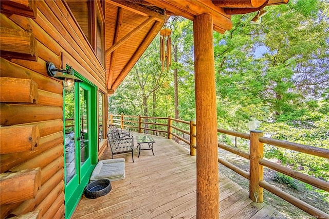 329 Silver Grove Church Rd, Rockingham, NC 28379 - view of wooden deck