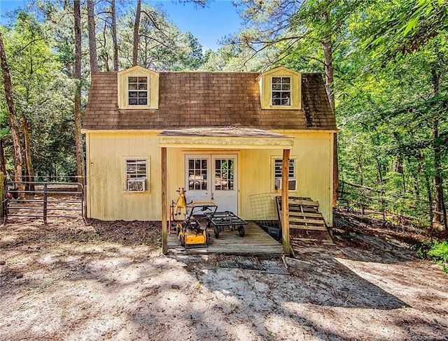 329 Silver Grove Church Rd, Rockingham, NC 28379 - view of outdoor structure with french doors