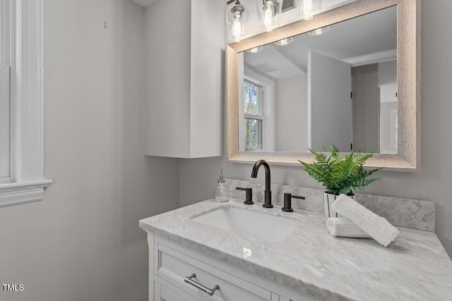 bathroom with vanity