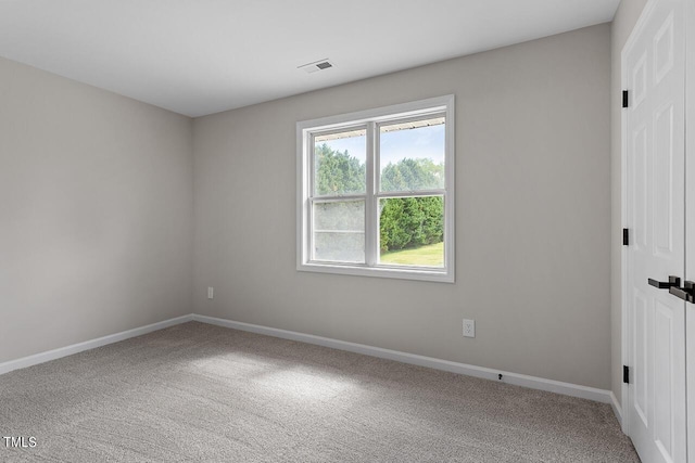 view of carpeted empty room