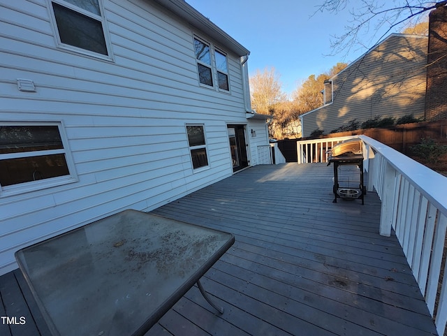 view of wooden terrace