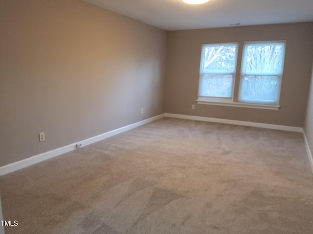 view of carpeted empty room