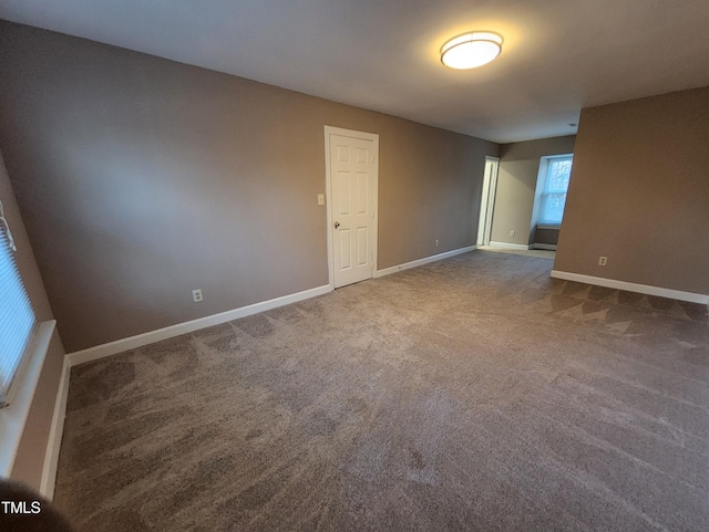 view of carpeted empty room